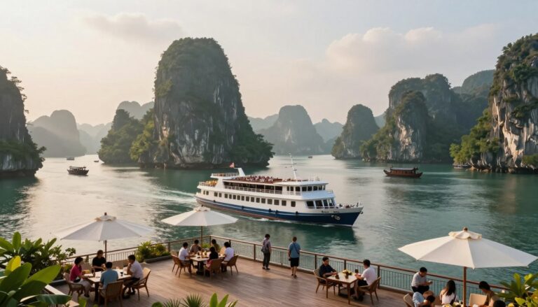 du thuyen halong เที่ยวล่องเรือชมอ่าวฮาลองด้วยกัน